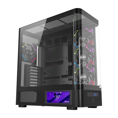 XYZ Datoru korpuss  Quantum Pro Midi-Tower Black (X-CS-QUANTUMPRO-B)