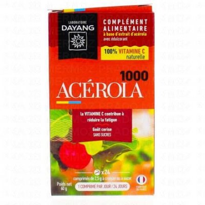 DAYANG  Acerola 1000 24 comprim&eacute;s