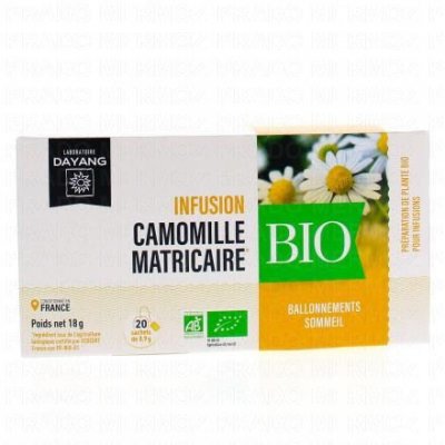DAYANG  Infusion Camomille Bio bo&icirc;te de 20 sachets