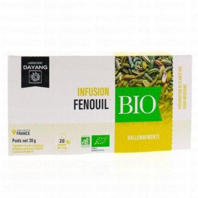 DAYANG  Infusion Fenouil Bio Ballonements 20 sachets