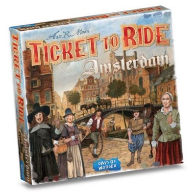 DAYS OF WONDER  jeu de soci&eacute;t&eacute; Ticket to RideAmsterdam cartonn&eacute; 154 pi&egrave;ces