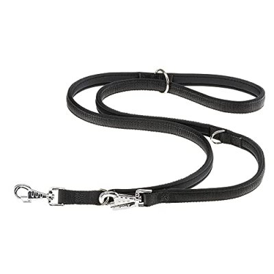 FERPLAST DAYTONA GA laisse  de dressage chiens 2 tailles diff&eacute;rentes couleurs Noir