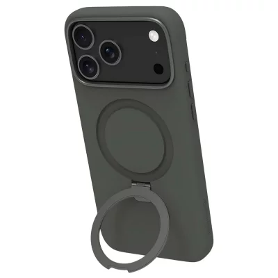 DBRAMANTE1928  Coque MagSafe pour iPhone 17 Pro Roskilde Kickstand avec Anneau Support Vert for&ecirc;t