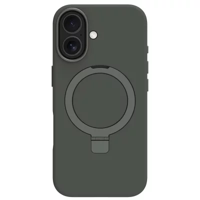 DBRAMANTE1928  Coque MagSafe pour iPhone 17 Roskilde Kickstand avec Anneau Support Vert for&ecirc;t