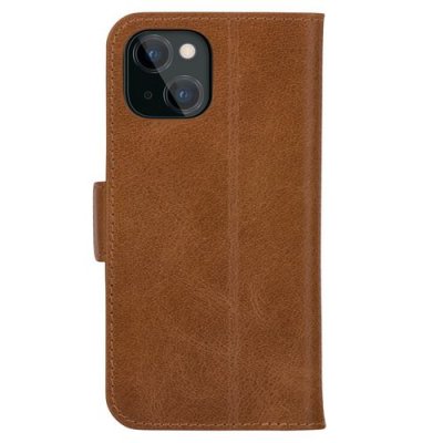 DBRAMANTE1928  &Eacute;tui de t&eacute;l&eacute;phone portefeuille Apple iPhone 13 - Brun