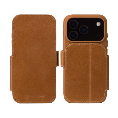 DBRAMANTE1928  &Eacute;tui pour iPhone 17 Pro Max en Slim Cuir Copenhagen avec Porte-Cartes Marron