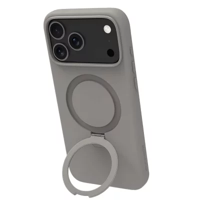 DBRAMANTE1928  Roskilde Cover Grigia con Supporto per iPhone 17 Pro Max