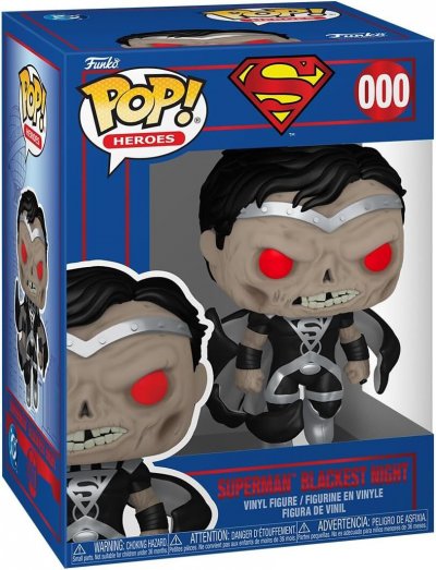 FUNKO DC Comics - Figurine POP! Superman Blackest Night 9 cm