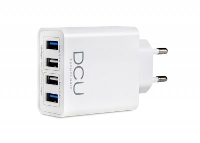 DCU ADVANCE TECNOLOGIC Dcu Tecnologic Inteligent Charger 5v 4.8a (2.4 A X 4 Ports) Blanc