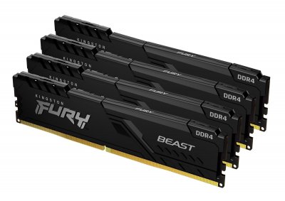 KINGSTON DDR4  Fury Beast - 128 Go (4 x 32 Go) 3600 MHz - CAS 18
