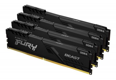 KINGSTON DDR4  Fury Beast - 64 Go (4 x 16 Go) 3200 MHz - CAS 16