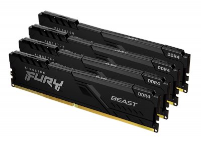 KINGSTON DDR4  Fury Beast - 64 Go (4 x 16 Go) 3600 MHz - CAS 18