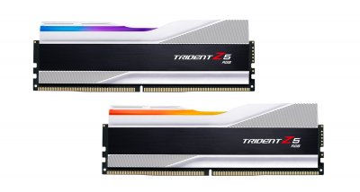 G.SKILL DDR5  Trident Z5 RGB Argent - 32 Go (2 x 16 Go) 5200 MHz - CAS 36