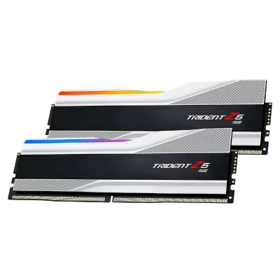 G.SKILL DDR5  Trident Z5 RGB Argent - 32 Go (2 x 16 Go) 6000 MHz - CAS 36