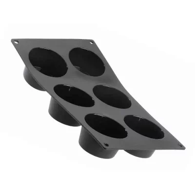 DE BUYER  -1962.01 -moulflex noir - plaque 6 muffins