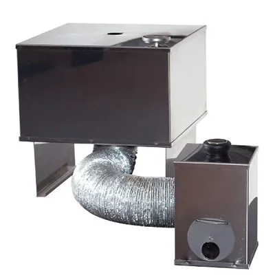 DE BUYER  -3441.60 -le fumoir inox complet 600x400, Argent
