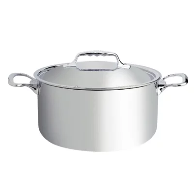 DE BUYER  Faitout Affinity avec couvercle - Inox - Diametre : 24 cm