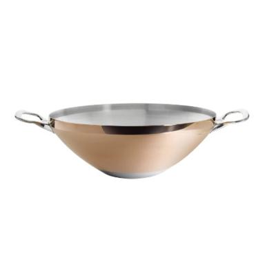 DE BUYER  Prima Matera Wok Induction With 2 Handles Marron