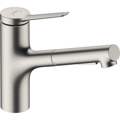 HANSGROHE De cuisine avec douchette zesis m33 150 sbox 2 jets aspect acier inox
