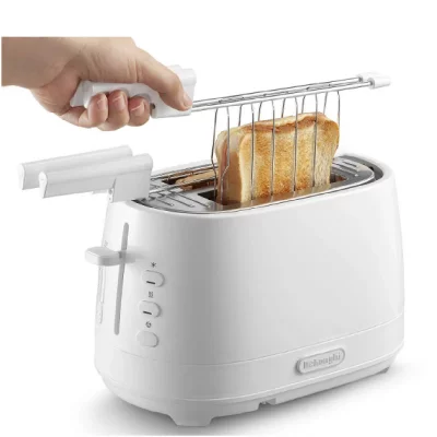 DELONGHI D&egrave; Longhi CTLAP2203 Grille-pain avec pinces 550 W Blanc