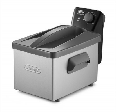 De'Longhi F32110CZ Unique Autonome 2000 W Friteuse Noir, Acier inoxydable 