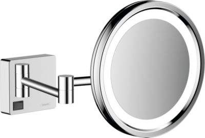 HANSGROHE De rasage avec &eacute;clairage led addstoris, chrom&eacute;