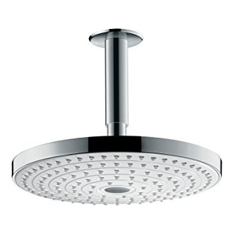 HANSGROHE De t&ecirc;te raindance select s 240 2 jets avec raccord au plafond blanc chrom&eacute;