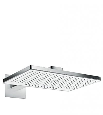 HANSGROHE De t&ecirc;te rainmaker select 460 2 jets avec bras de douche blanc chrom&eacute;