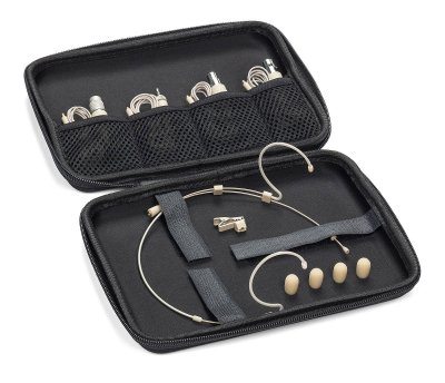 SAMSON AUDIO DE50X - Microphone casque &agrave; &eacute;lectret omnidirectionnel - beige (+ &eacute;tui)