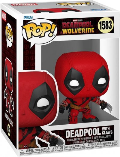 FUNKO FOB Deadpool & Wolverine - Figurine POP! Deadpool avec des griffes 9 cm