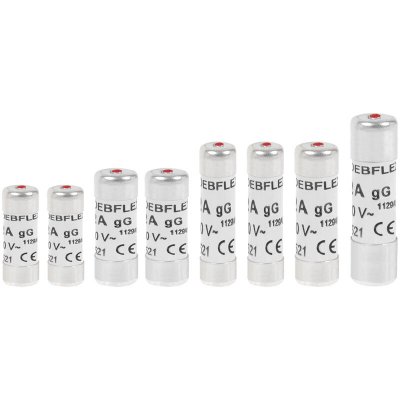 DEBFLEX  Lot De 8 Fusibles 10 A / 16 A / 20 A / 25 A / 32 A
