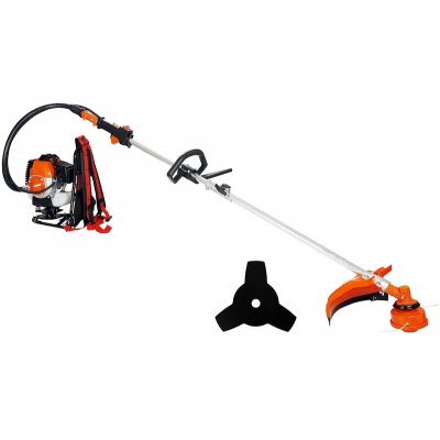 GT GARDEN D&eacute;broussailleuse &agrave; dos thermique, 52 cm3, 3 CV