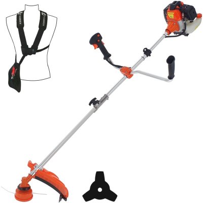 GT GARDEN D&eacute;broussailleuse thermique 52 cm3 - 3 CV