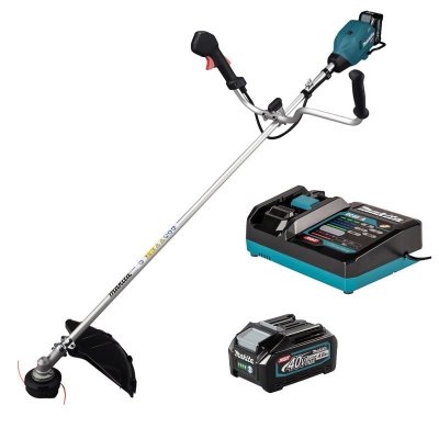 MAKITA D&eacute;broussailleuse XGT -  - avec batterie 4.0Ah 40V Max - chargeur - accessoires - UR006GM102 