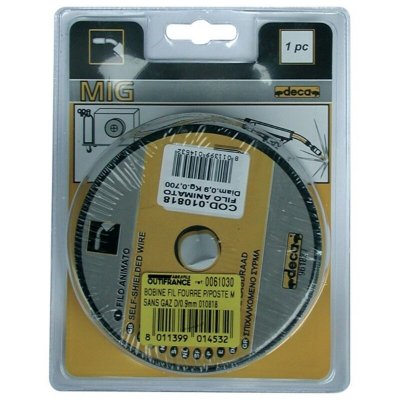 DECA  Bobine fil acier pour soudure MIG/MAG O fil 0,8 mm 0,7 kg