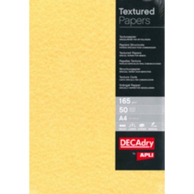 GENERIQUE DECAdry PCL1677 - Champagne - A4 (210 x 297 mm) - 165 g/m&sup2; - 50 feuille(s) papier textur&eacute;