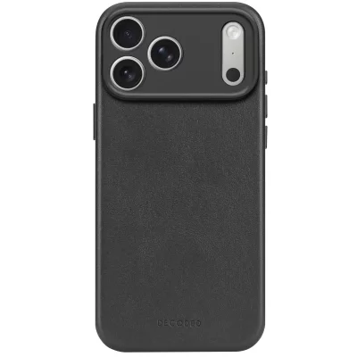 DECODED  Coque en Cuir pour iPhone 17 Pro Max Compatible MagSafe Noir