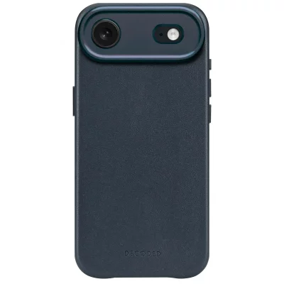 DECODED  Coque pour iPhone 17 Air MagSafe en Cuir Antichocs Bleu marine