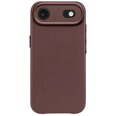 DECODED  Coque pour iPhone 17 Air MagSafe en Cuir Antichocs Marron