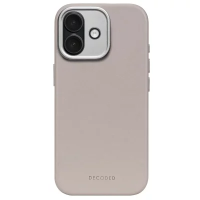 DECODED  Coque pour iPhone 17 MagSafe en Cuir Antichocs Beige