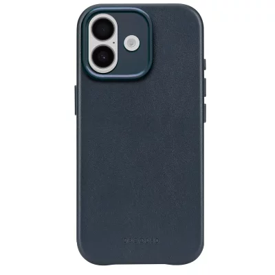 DECODED  Coque pour iPhone 17 MagSafe en Cuir Antichocs Bleu marine