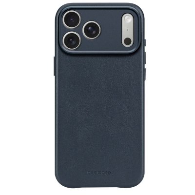 DECODED  Coque pour iPhone 17 Pro Max MagSafe en Cuir Antichocs Bleu