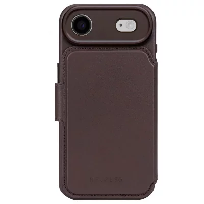 DECODED  Portefeuille d&eacute;tachable 2 en 1 en cuir MagSafe Apple iPhone Air - Chocolate Brown