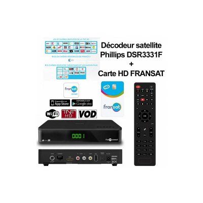 PHILIPS D&eacute;codeur satellite  dsr 3331 f
