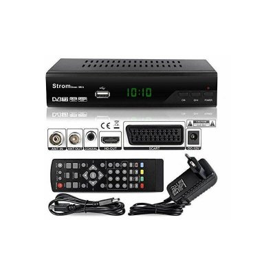 M E D&eacute;codeur Strom 505 Noir tnt Full hd -DVB-T2 - HEVC265 - (hdmi, P&eacute;ritel, usb, Dolby Digital Plus)