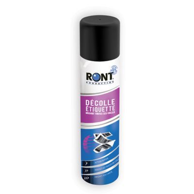 RONT D&eacute;colle &eacute;tiquette 520 ml en a&eacute;rosol  Production