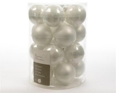 KAEMINGK D&eacute;coration de no&euml;l 20 boules en verre brillant et mat 