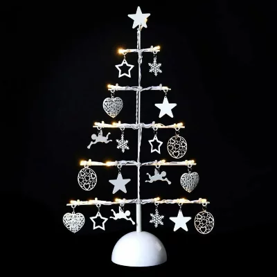 FEERIC LIGHTS & CHRISTMAS D&eacute;coration Lumineuse Sapin 45cm Blanc Chaud