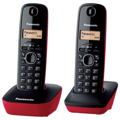 PANASONIC Dect  tg1612 duo noir-rouge 