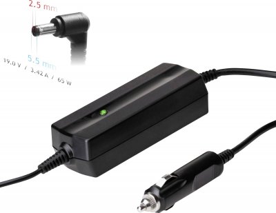AKYGA Dedicated Series AK-ND-31 - Adaptateur d'alimentation pour voiture - 12 V - 65 Watt - noir 